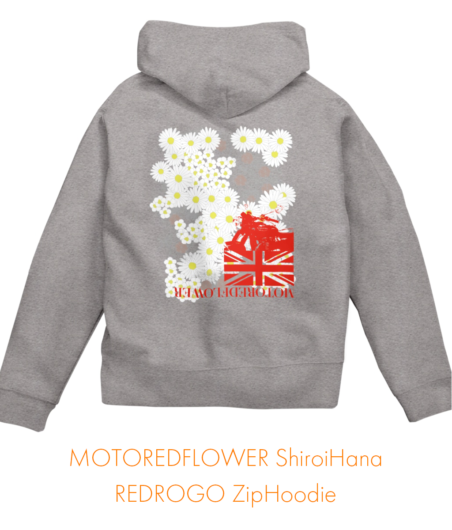 MOTOREDFLOWER ShiroiHana REDROGO ZipHoodie